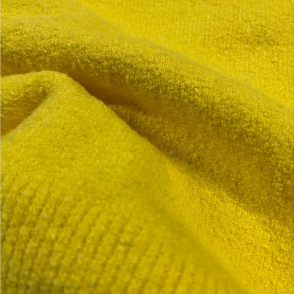 & Other Stories Yellow Knit Sweater Paris Atelier Wool Blend Size S - Picture 6 of 12